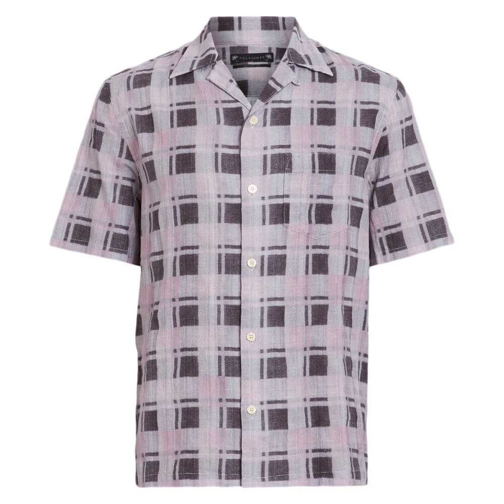 AllSaints Big Sur Checked Relaxed Fit Shirt